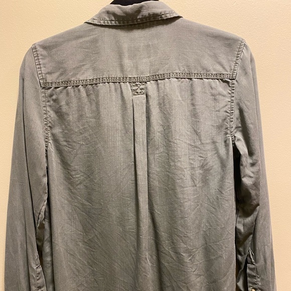 AMERICAN EAGLE KHAKI GREEN SHIRT - Picture 5 of 8